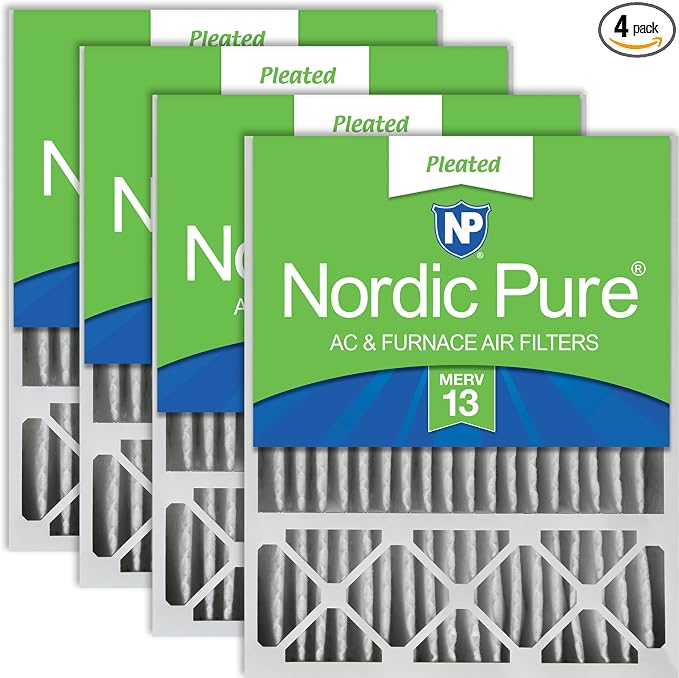 Nordic Pure 16x25x5 Honeywell/Lennox Replacement MERV 13 Air Filters 4 Pack by NordicPure