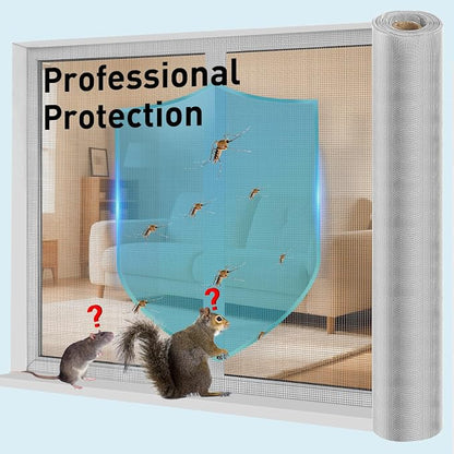 304 Stainless Steel Mesh Window Screen Roll, 35IN x 16FT Silver Metal Window - Image 5