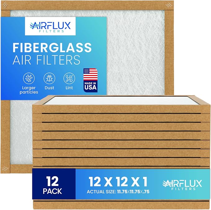 Fiberglass Air Filter -12x12x1Air Filter 12 Pack by Unknown
