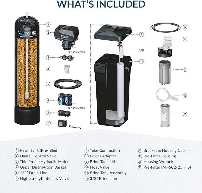 Aquasure Harmony Series 50, 000 Grains Whole House Water Softener - Image 9