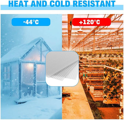 14 Pack Polycarbonate Greenhouse Panels, Excellent Light Transmission & Weather - Image 4