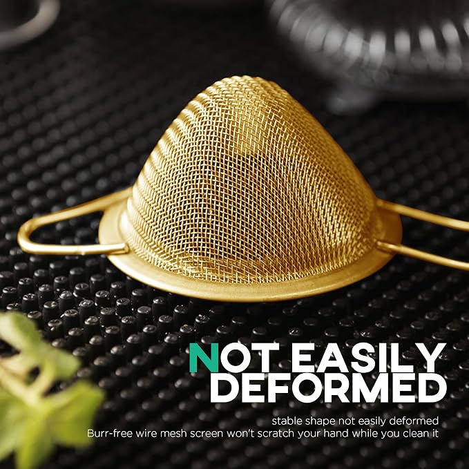 Homestia Fine Mesh Strainer for Kitchen, 304 Stainless Steel Cocktail Sieve - Image 5