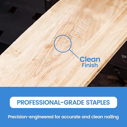 meite Staple Gun Staples, 9/16 Inch Length Heavy Duty T-50 Staples, Galvanized - Image 6