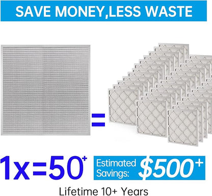 UBeesize 20x25x4 Air Filter HVAC AC Furnace Filter, Reusable Washable, Lasts a - Image 3