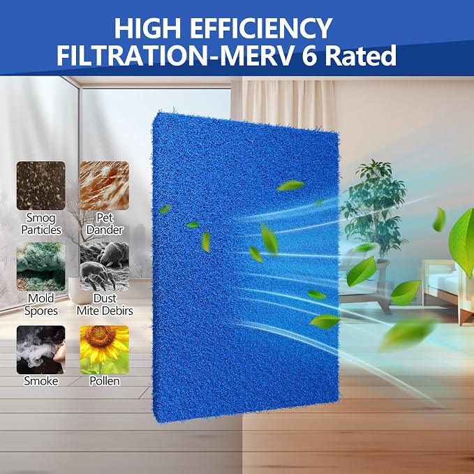Reusable Air Filter 20x30, Washable Cut to Fit Furnace Filters, MERV 6 - Image 3