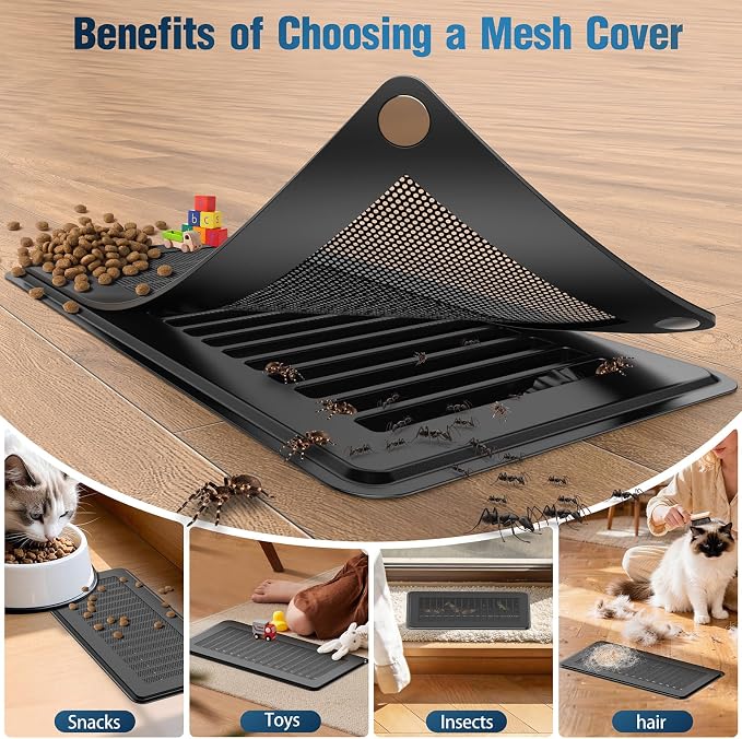 Magnetic Vent Covers with Vent Screen 5.1x11.3 Inch, Ceiling Air Vents to Block - Image 4