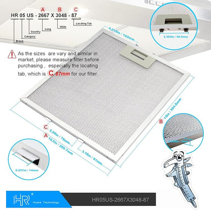 Updated W10169961A Range Hood Filter, Stove Vent Filter, Fits Whirlpool - Image 4
