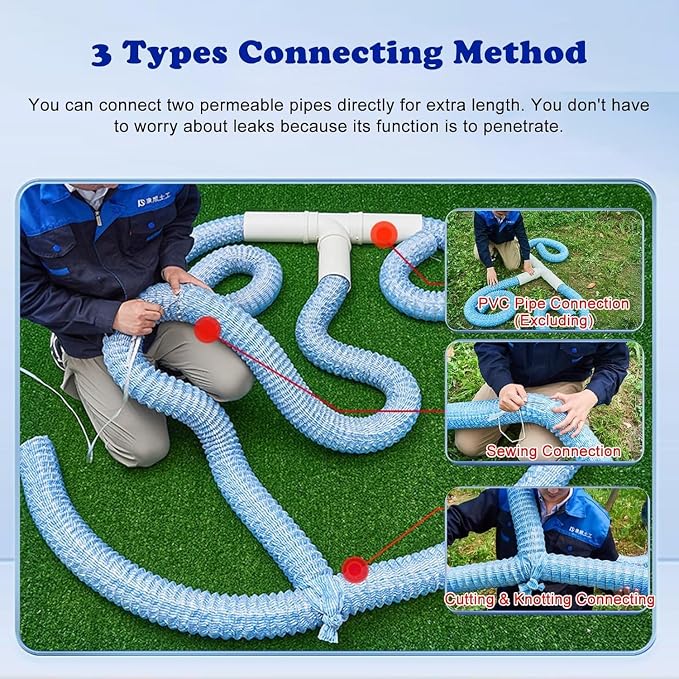 French Drain Pipe for Lawn, L 45ft) - Image 2