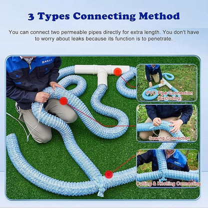 French Drain Pipe for Lawn, L 55ft) - Image 2