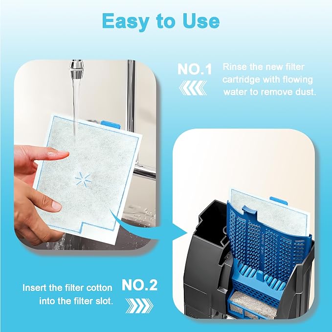 8 Pack Medium Fish Filter Cartridges Replacement Compatible - Image 6
