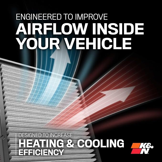 K&N LIFETIME Cabin Air Filter: Premium, Clean Air - Image 5