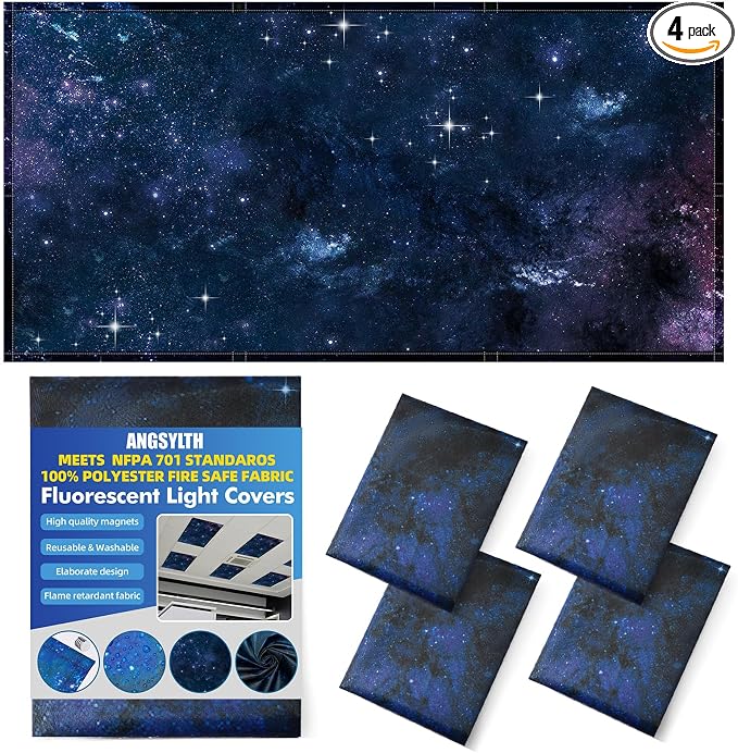 4 Pcs Fluorescent Light Covers by ANGSYLTH
