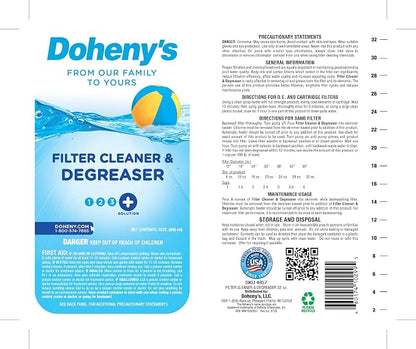 Doheny's Pool Filter Cleaner Degreaser | 100% Professional-Grade | Prevents - Image 4