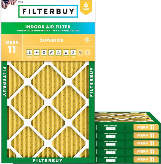 Filterbuy 16x36x1 Air Filter MERV 11 Superior Pet & Allergy Defense, by Filterbuy