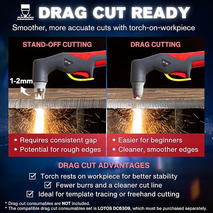 LTP6300DCNC | 63A CNC-Enabled Plasma Cutter, Drag-Cut Enables, Non-HF Blowback - Image 2