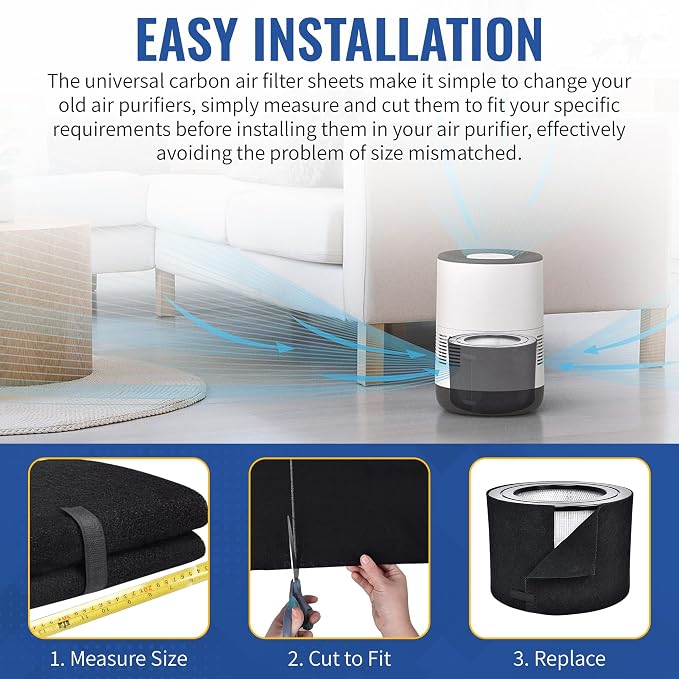CFS - Pack of 4, Universal Cut to Fit Carbon Pre-Filter Pad Roll - Image 5