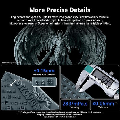 ANYCUBIC 2nd Gen Resin Technology ABS-Like Resin 2.0 Bundle, 3D Printer Resin - Image 4
