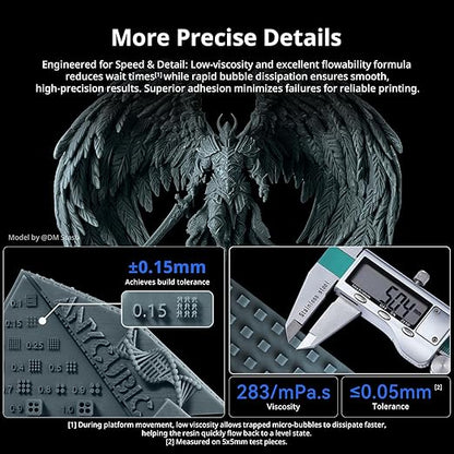 ANYCUBIC 2nd Gen Resin Technology ABS-Like Resin 2.0 Bundle, 3D Printer Resin - Image 4