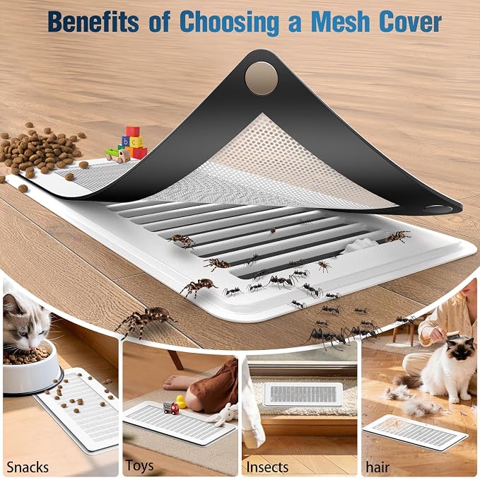 Magnetic Vent Covers with Vent Screen 7x11.3 Inch, Ceiling Air Vents to Block - Image 4