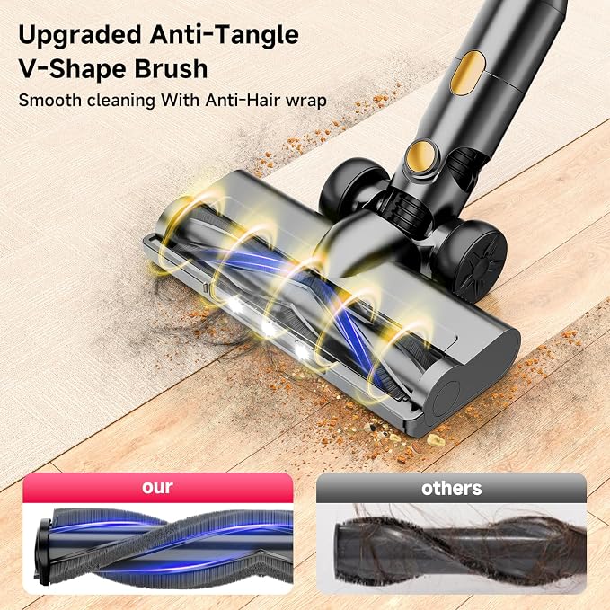 Cordless Vacuum Cleaner, 8 in 1 40Kpa 55Mins, Lightweight Vacuum Cleaners - Image 5