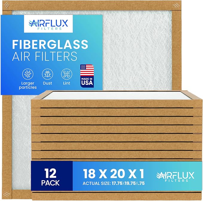 Fiberglass Air Filter -18x20x1Air Filter 12 Pack by Unknown