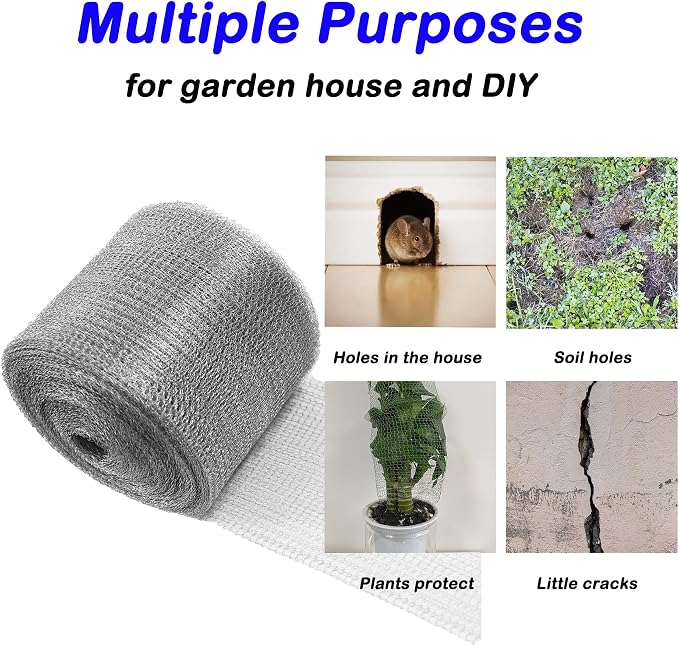 Wire Mesh for Mice Control 5 in X 36Ft, Hole Fill Fabric, Weep Holes Covers - Image 5