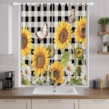 Sunflowers Living Room Curtains 84 Inch Length, Window Curtains Tab Top - Image 9