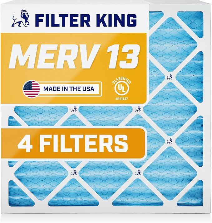 Filter King 12x26x1 Air Filter | 4-PACK | MERV 13 HVAC Pleated A/C Furnace by FilterKing