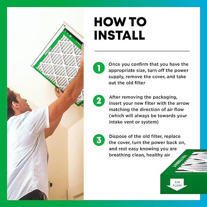 Filterbuy 12x24x1 Air Filter MERV 8 Essential Dust & Allergy Defense, - Image 5