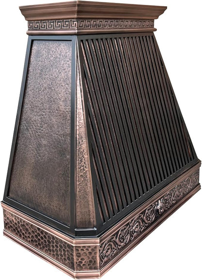 CT Copper Tailor Copper Vent Hood Wall Mount, 1150 CFM Exhaust Fan, Stainless - Image 2