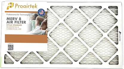 Proairtek AF14251M08SWH Model 14x25x1 Pack of 6 Air Filters, MERV 8; Ideal - Image 2