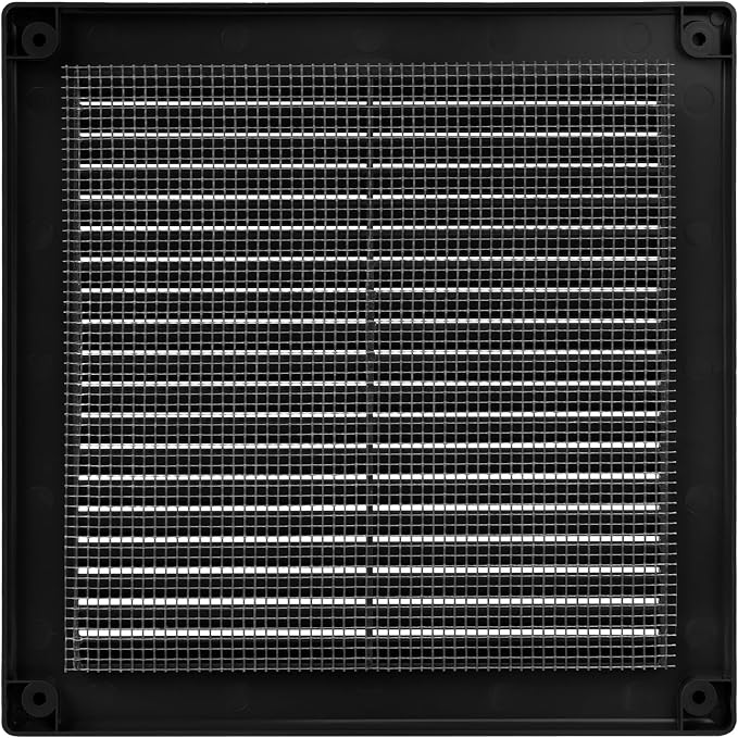 Vent Systems 6" x 6" Black Plastic Soffit Vent Cover - Image 6
