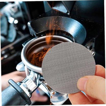 Luxshiny Espresso Machine Filter Double Cup Mesh Screen Stainless Steel Coffee - Image 5