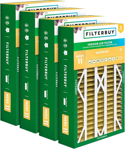 Filterbuy 16x26x5 Air Filter MERV 11 Superior Pet & Allergy Defense, Pleated by Filterbuy