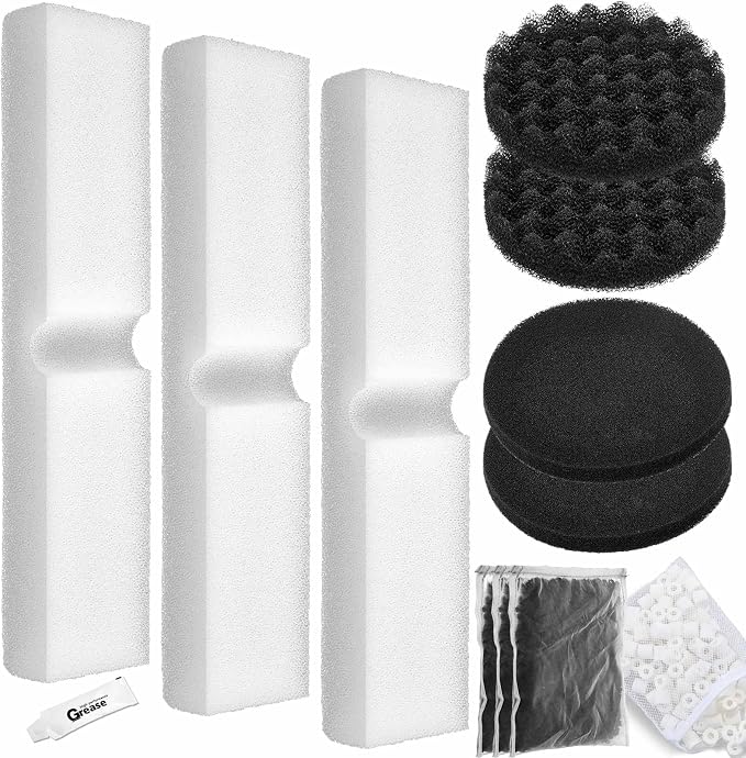 24 Pcs Aquarium Filter Media Kit Compatible by Threlaco