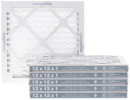 Amazon Basics 12x12x1 Air Filter 6 Pack, MERV 8 AC Furnace Filters by AmazonBasics