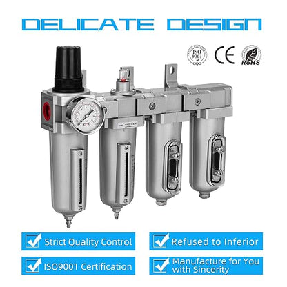 NANPU 1/2" NPT Industrial Grade 4 Stage Air Drying System - Image 6