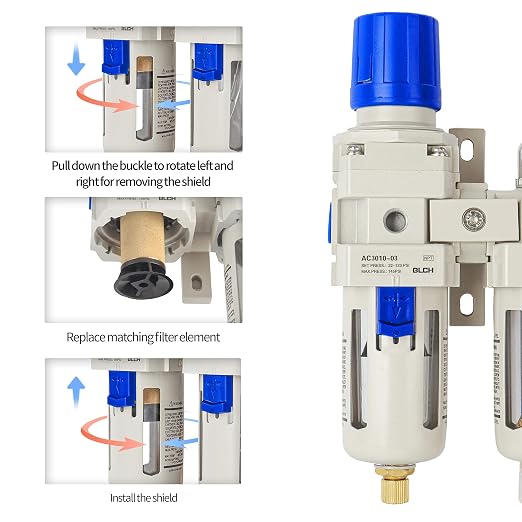 BLCH 3/8" NPT Air Compressor Water Separator - Image 3