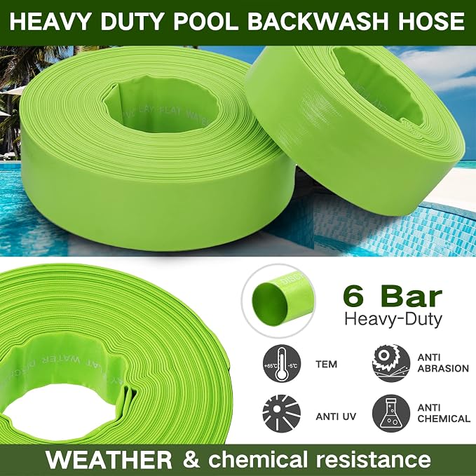 Eastrans 1-1/2'' x 50 FT Pool Backwash Hose - Image 4