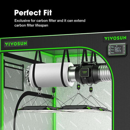 VIVOSUN 8 Inch Prefilter for 8" Carbon Filter, 17.72" Long - Image 6