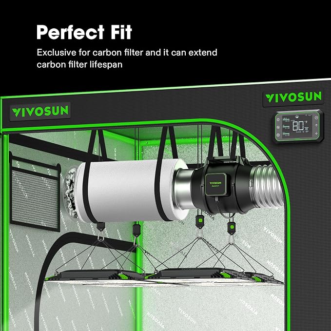 VIVOSUN 4 Inch Prefilter for 4" Carbon Filter, 9.84" Long - Image 6