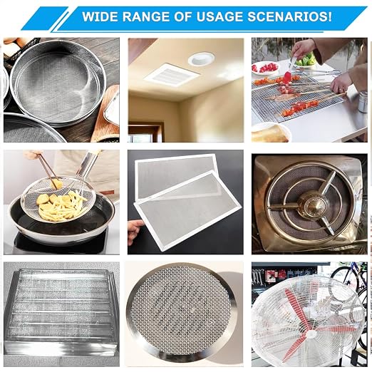 Stainless Steel Mesh Screen 20Mesh 304, 15.7" x 147" Metal Mesh Screen - Image 8