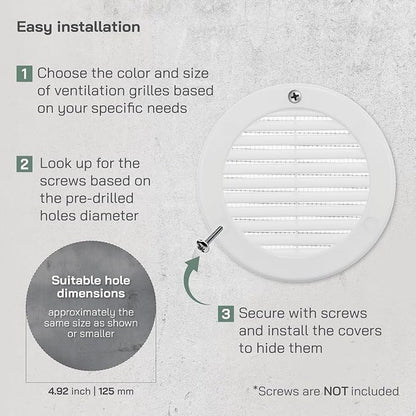 Vent Systems 5" Inch White Soffit Vent Cover - Image 4