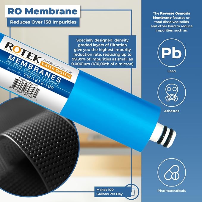 Reverse Osmosis Alkaline pH+ Water Filter Set | 10 Replacement Water Filters - Image 5