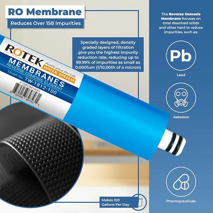 Reverse Osmosis Alkaline pH+ Water Filter Set | 10 Replacement Water Filters - Image 5