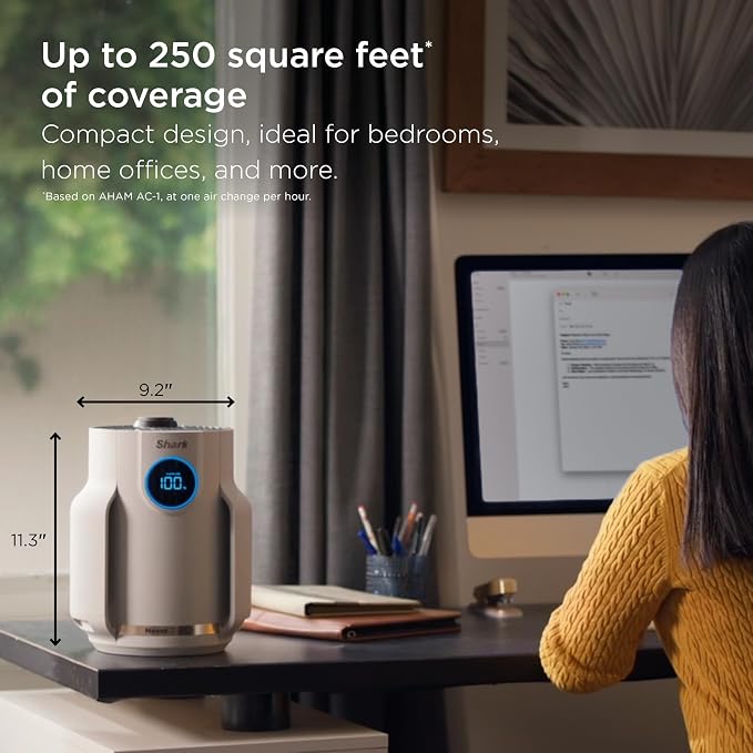 Shark Air Purifier for Home, NeverChange Compact Pro, for Bedroom, Home Office - Image 10