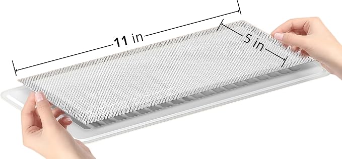 4 PCS White Magnetic Vent Covers -5"x11" Magnetic Air Vent Screen - Image 2