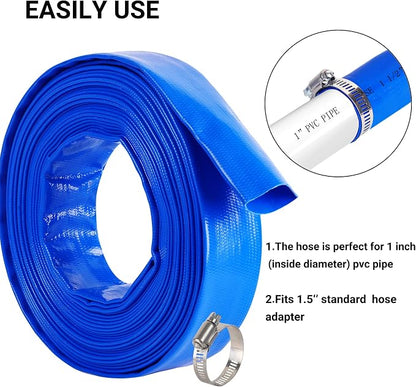 1-1/2" x 50 FT Pool Backwash Hose, - Image 5