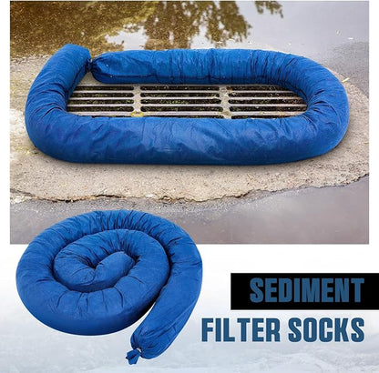 4 Pcs Sediment Filter Erosion Control Blanket Silt Fence Sock - Image 4