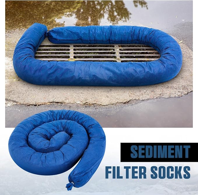 2 Pcs Sediment Filter Erosion Control Blanket Silt Fence Sock - Image 3